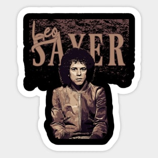 Leo Sayer // Brown vintage Sticker